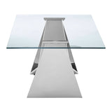 Reflective Stainless Steel Coffee Table