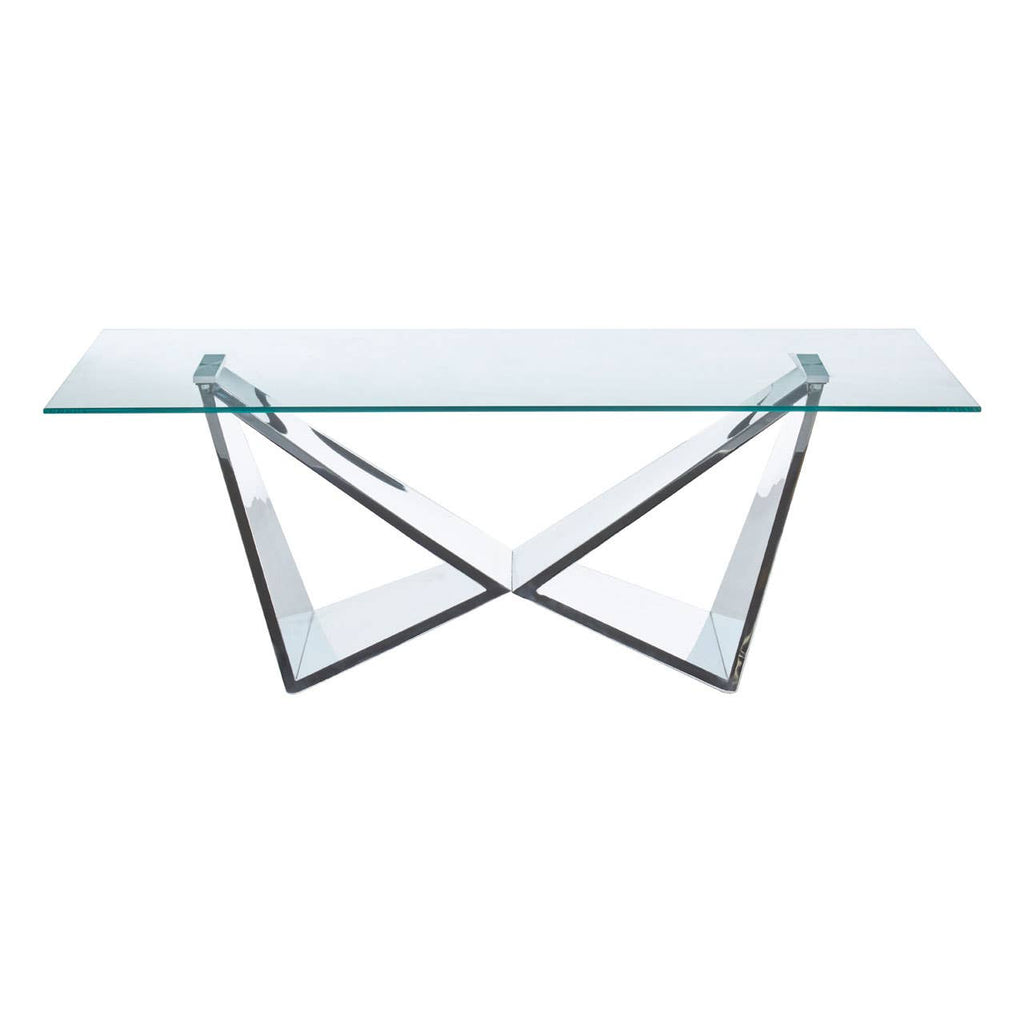 Reflective Stainless Steel Coffee Table
