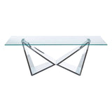 Reflective Stainless Steel Coffee Table