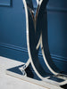 Chrome Elegance Glass Console Table
