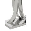Chrome Elegance Glass Console Table