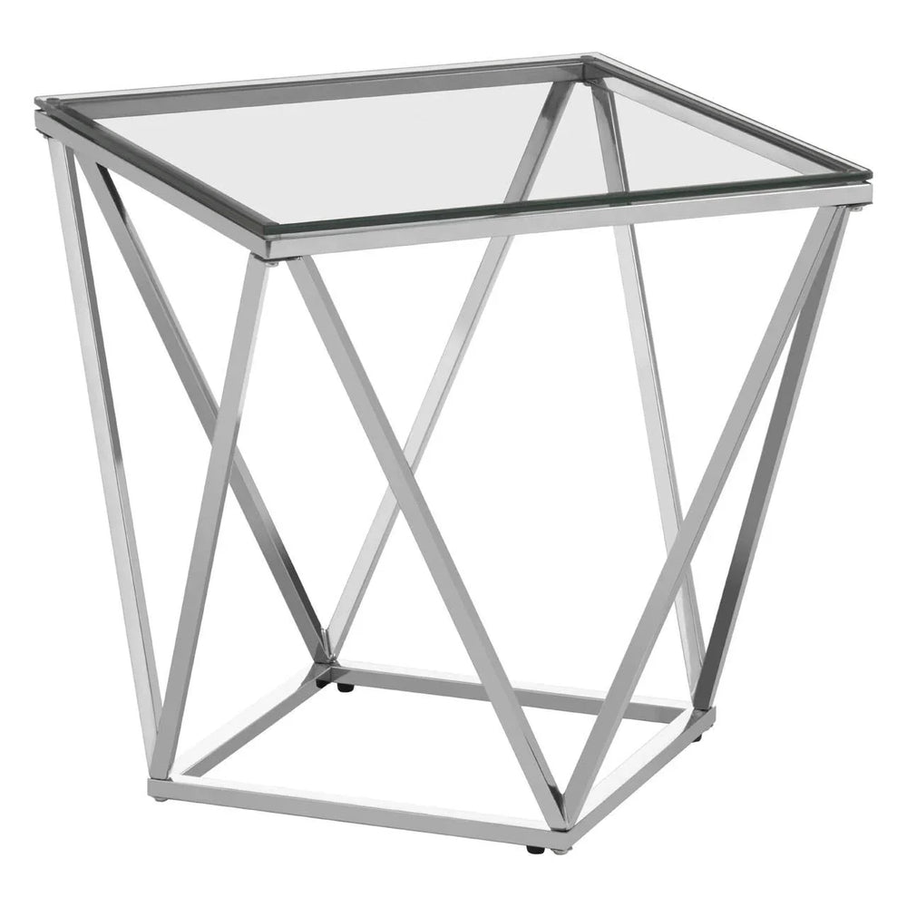 Prism Stainless Steel End Table