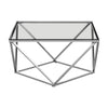 Luxury Stainless Steel Glass Table