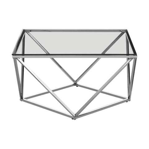 Luxury Stainless Steel Glass Table