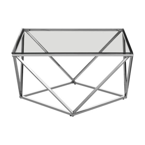 Luxury Stainless Steel Glass Table