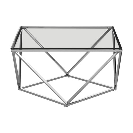 Luxury Stainless Steel Glass Table