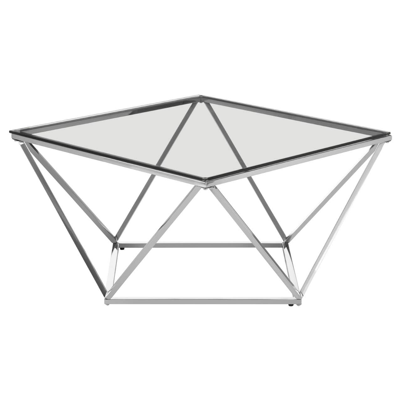 Luxury Stainless Steel Glass Table