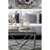 Luxury Stainless Steel Glass Table