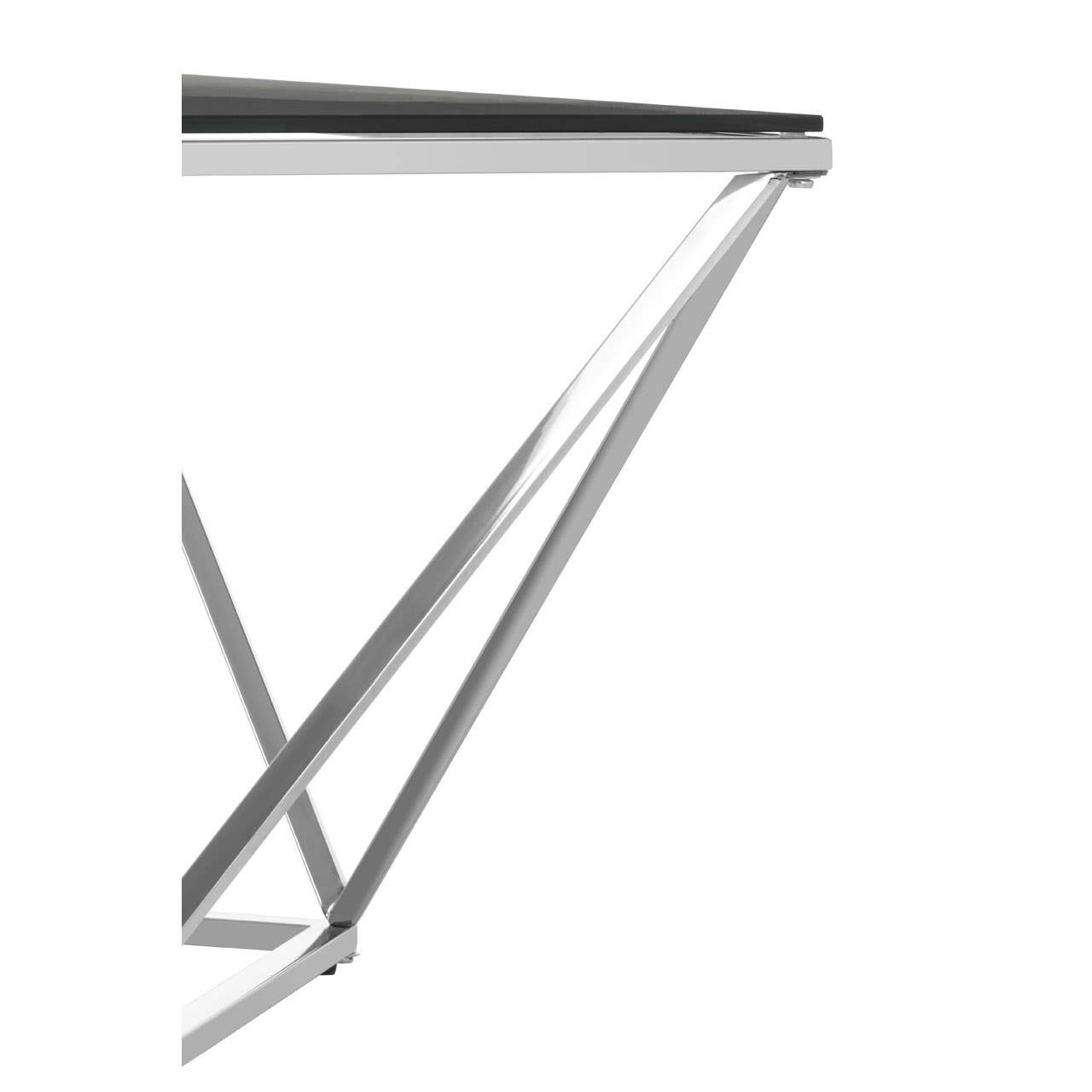 Luxury Stainless Steel Glass Table