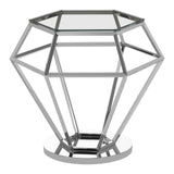 Prismatic Silver Diamond Table