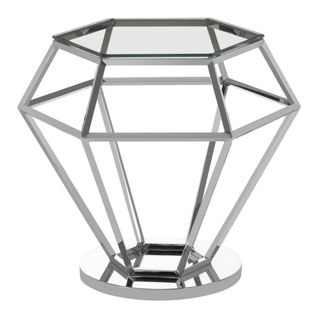 Prismatic Silver Diamond Table
