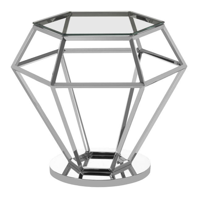 Prismatic Silver Diamond Table
