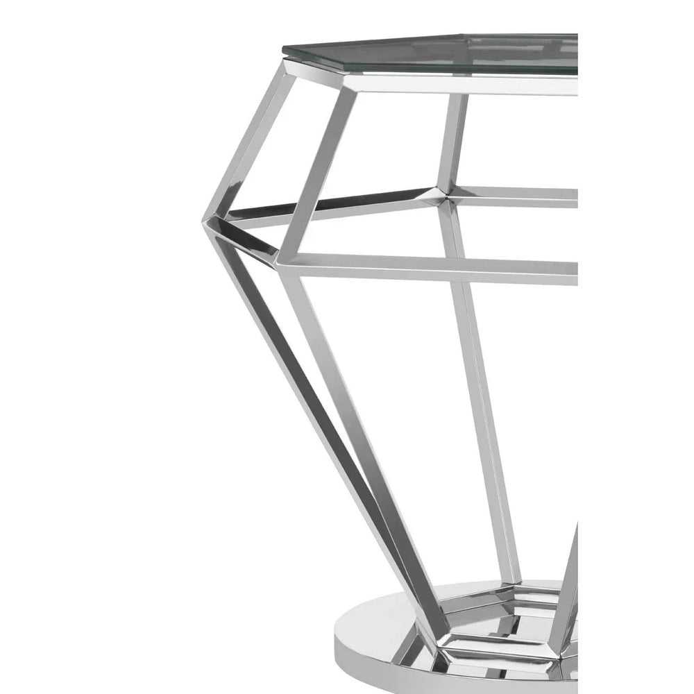 Prismatic Silver Diamond Table