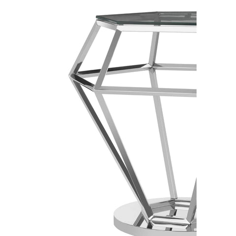Prismatic Silver Diamond Table