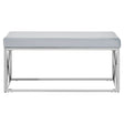 Luxe Blue Velvet Bench