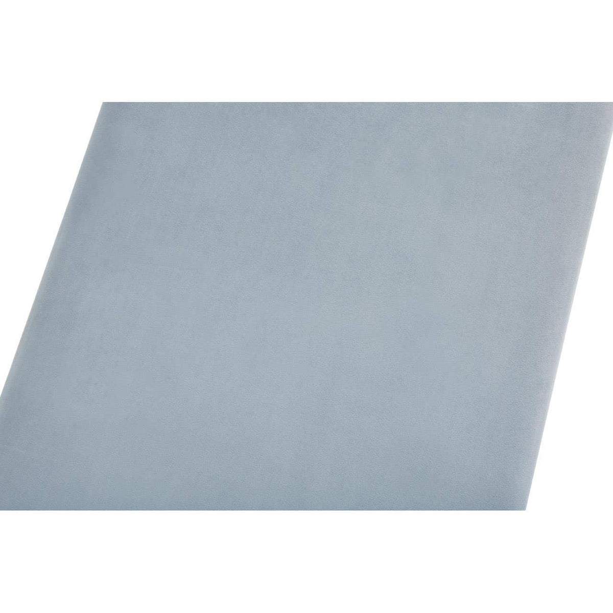 Light grey velvet upholstery fabric swatch showing texture and color