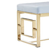 Luxe Grey Velvet Bench