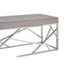 Luxe Velvet Silver Bench