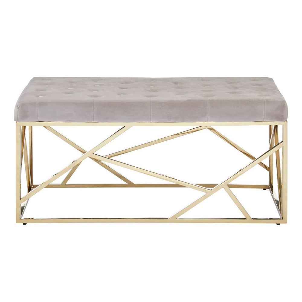 Luxe Velvet Gold Bench