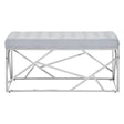 Luxe Velvet Silver Bench