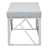 Luxe Velvet Silver Bench