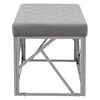 Luxe Velvet Silver Bench