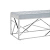 Luxe Velvet Silver Bench
