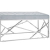Luxe Velvet Silver Bench