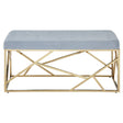 Luxe Gold Velvet Bench