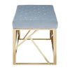 Luxe Gold Velvet Bench