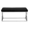 Sleek Silver & Black Bench