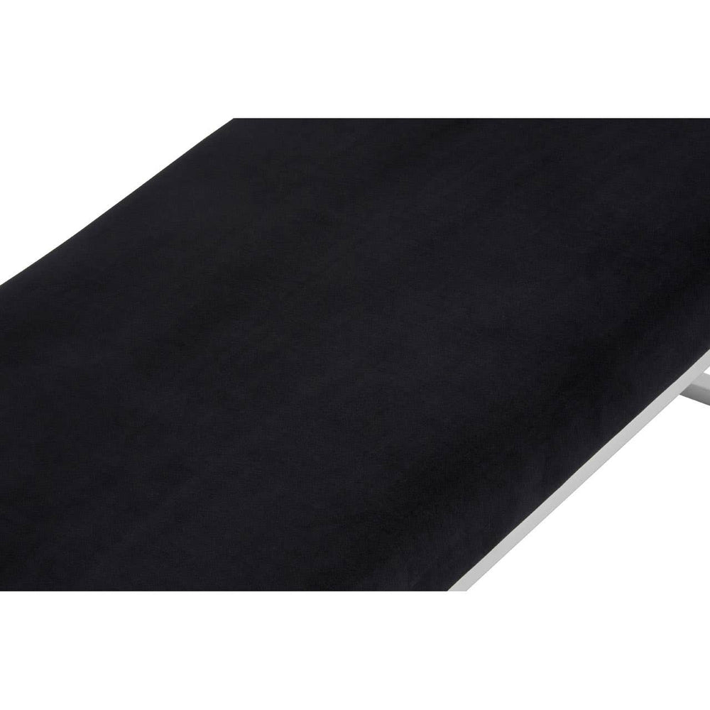 Sleek Silver & Black Bench