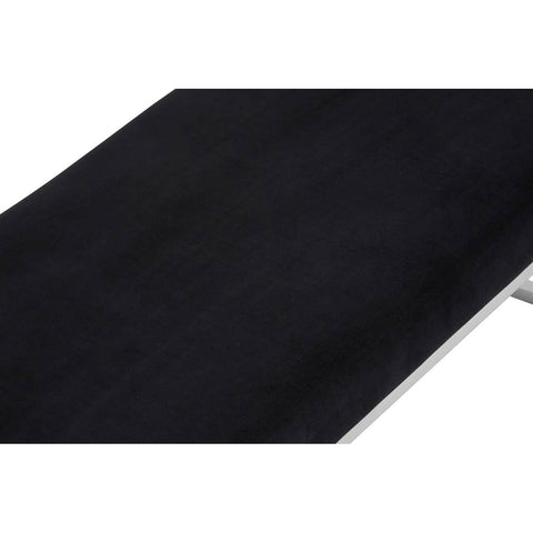 Sleek Silver & Black Bench
