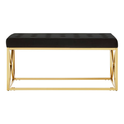 Luxe Gold & Black Bench