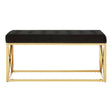 Luxe Gold & Black Bench