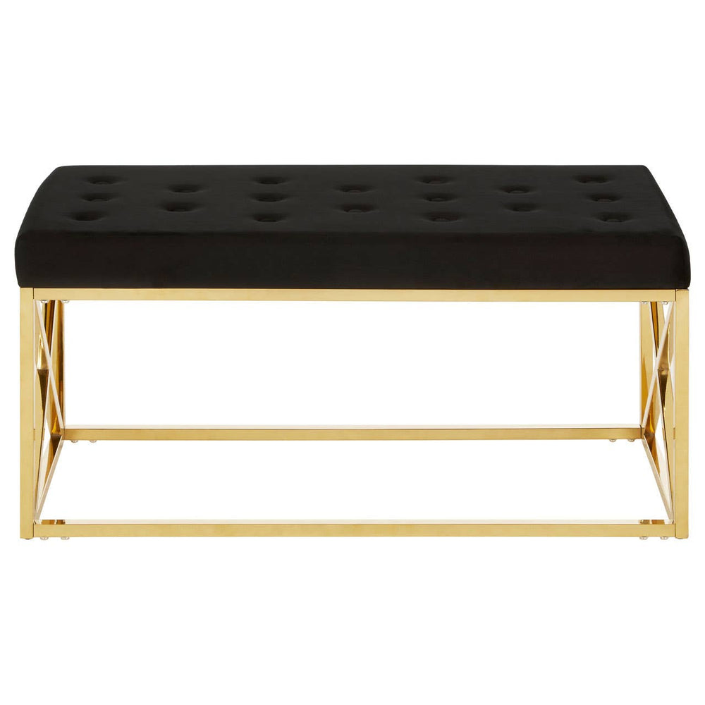 Luxe Gold & Black Bench