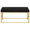Luxe Gold & Black Bench