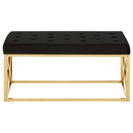 Luxe Gold & Black Bench