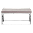 Luxe Velvet Steel Bench