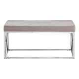 Luxe Velvet Steel Bench