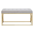 Luxe Gold Velvet Bench
