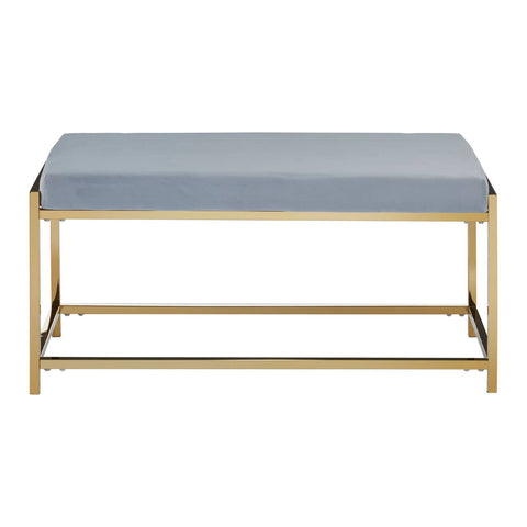 Luxe Velvet Steel Bench