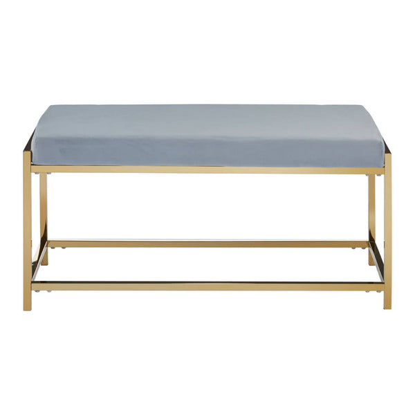 Luxe Velvet Steel Bench