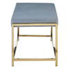 Luxe Velvet Steel Bench