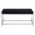 Luxe Velvet Metal Frame Bench