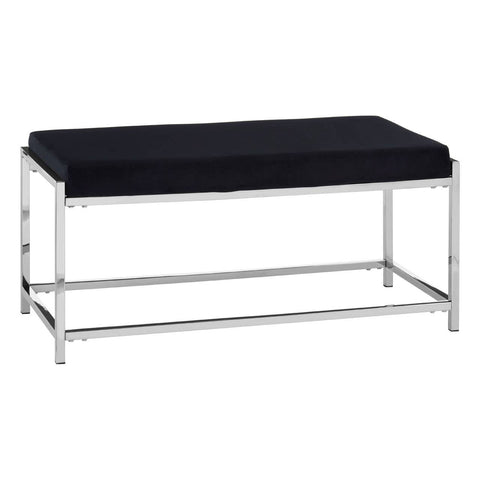 Luxe Velvet Metal Frame Bench