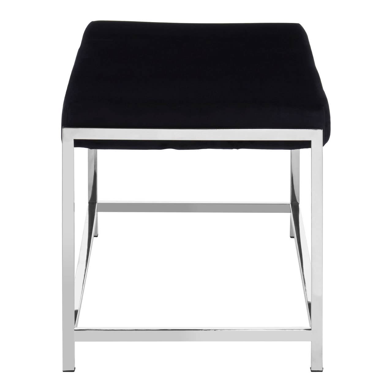 Luxe Velvet Metal Frame Bench