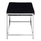 Luxe Velvet Metal Frame Bench