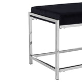 Luxe Velvet Metal Frame Bench