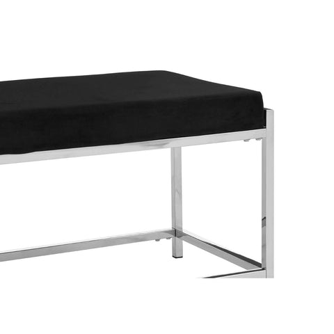 Luxe Velvet Metal Frame Bench
